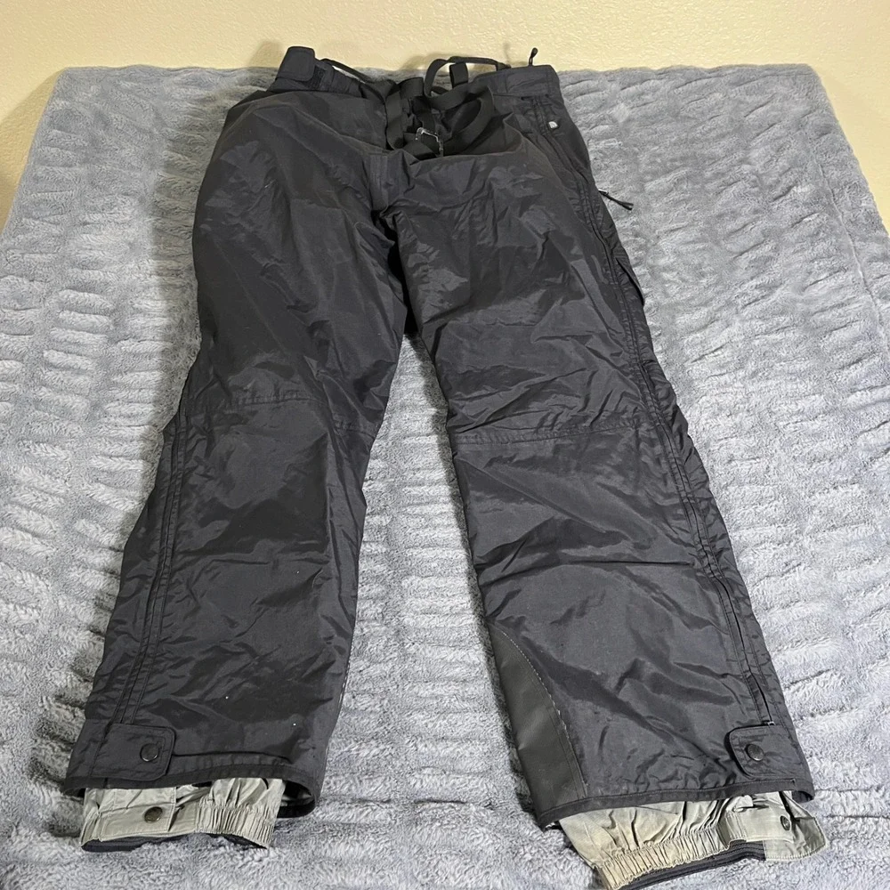 The North Face Gore-Tex Ski Snow Pants Mens XL Black Waterproof Suspenders AP712